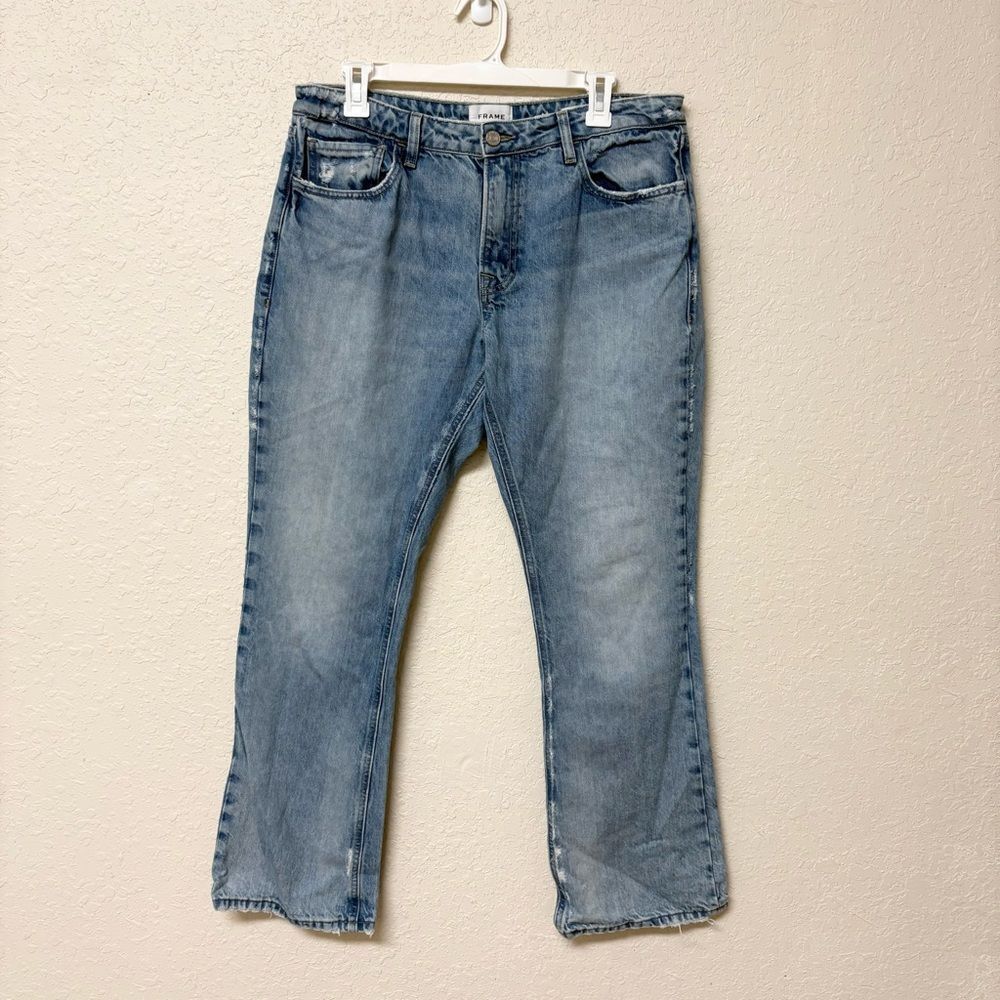 Frame Denim The Low Boot Cut Blue Jeans Indigo Summit Size 31 100% Cotton